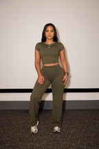 Contour Sculpt Matching Set – Olive Green